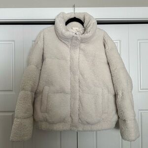 Abercrombie Ultra Mini Cropped Sherpa Puffer